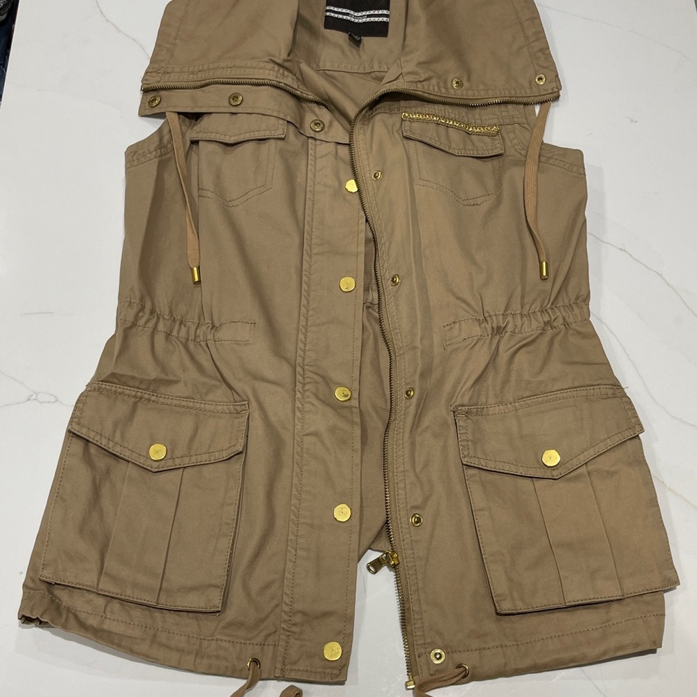 Women's Tan Utility Jacket, S